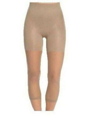 Spanx Footless Higher Power Capri Nude Sheer Plus